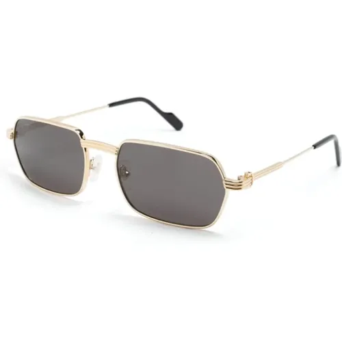 Ct0463S 001 Sunglasses , male, Sizes: 56 MM - Cartier - Modalova