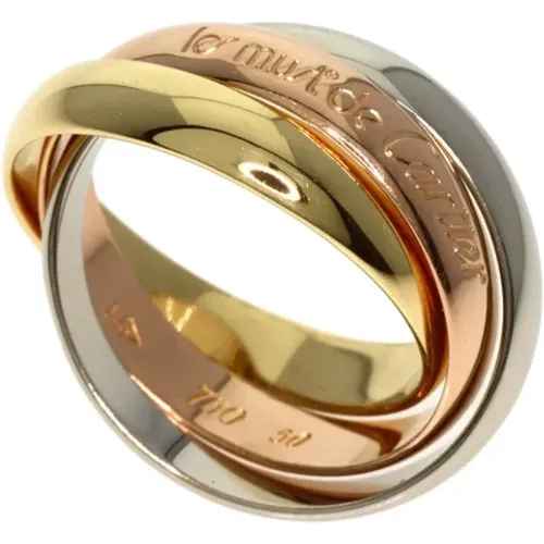 Pre-owned Gold rings , female, Sizes: ONE SIZE - Cartier Vintage - Modalova