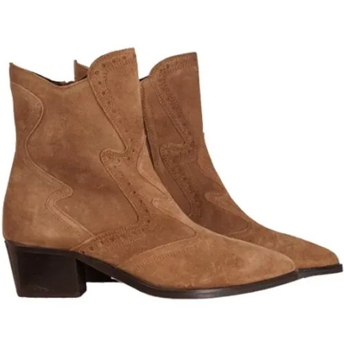 Sierra Farro Cowboy Ankle Boots , female, Sizes: 7 UK, 4 UK, 5 UK, 8 UK - Via Vai - Modalova