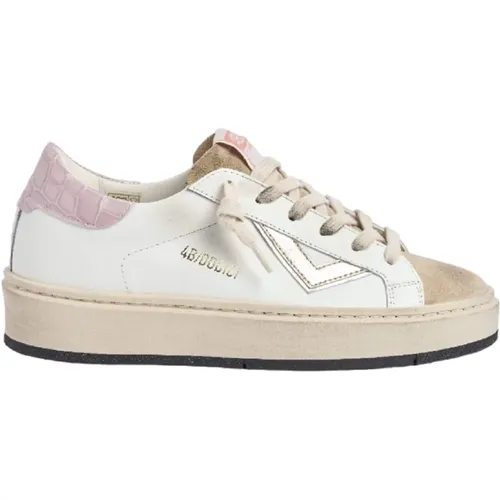 Leather Sneakers for Women , female, Sizes: 5 UK, 6 UK, 7 UK, 3 UK, 4 UK - 4B12 - Modalova