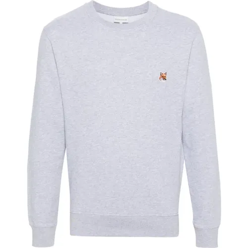 Mens Clothing Sweatshirts Grey Ss24 , male, Sizes: L, S, XL - Maison Kitsuné - Modalova