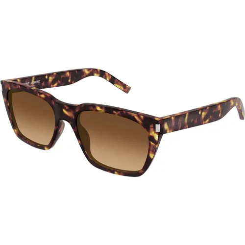 Sonnenbrille,Stylische Sonnenbrille SL 598,Schwarze/Graue Sonnenbrille SL 598 - Saint Laurent - Modalova