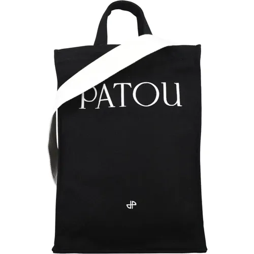 Schwarze Vertikale Tote Handtasche mit Logo - Patou - Modalova