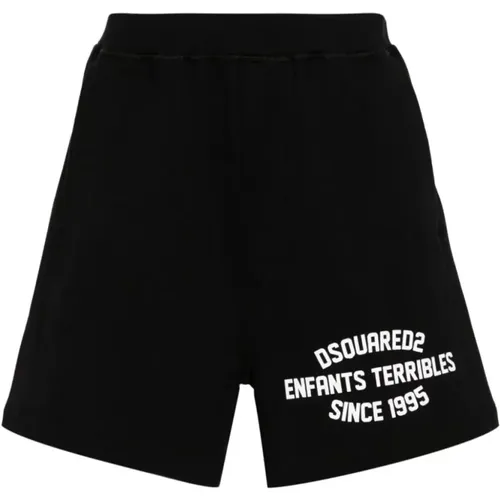 Schwarze Long Arnold Shorts , Herren, Größe: M - Dsquared2 - Modalova