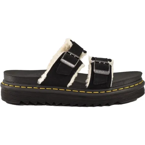 Leather Sandal with Rubber Sole , male, Sizes: 9 UK, 8 UK, 7 UK, 6 UK - Dr. Martens - Modalova