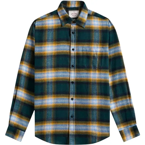 Modernes Karo-Hemd , Herren, Größe: M - Portuguese Flannel - Modalova