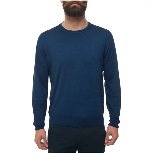 Round-neck pullover , male, Sizes: 4XL, M - Canali - Modalova