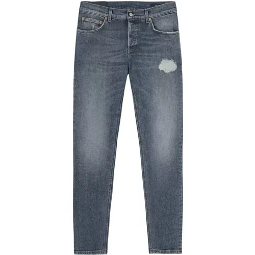 Slim-fit Gray Jeans , male, Sizes: W31, W40, W34, W32, W33, W35 - Dondup - Modalova