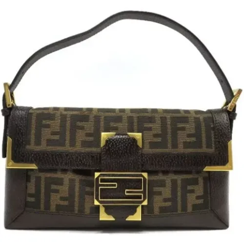 Pre-owned canvas Fendi shoulder bag , female, Sizes: ONE SIZE - Fendi Vintage - Modalova