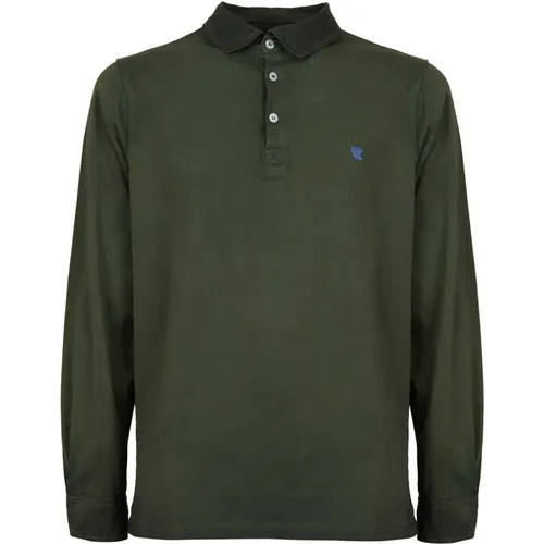 Grünes Baumwoll-Poloshirt , Herren, Größe: XL - Gallo - Modalova