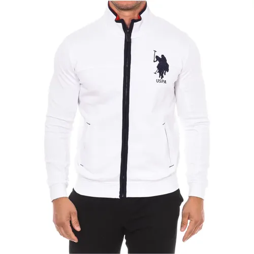 Hoodie mit Reißverschluss , Herren, Größe: 2XL - U.S. Polo Assn. - Modalova