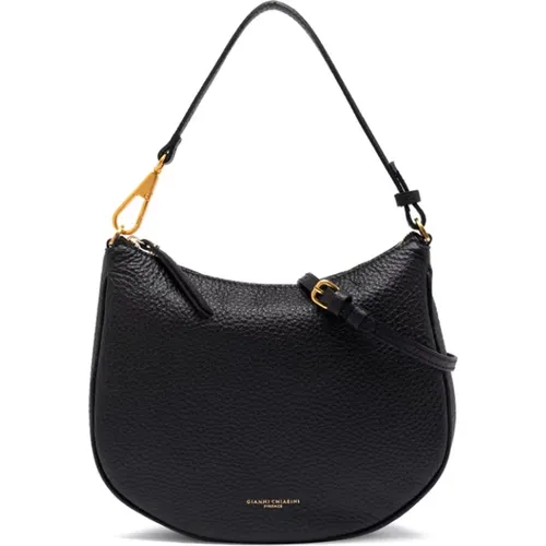 Semi-Circular Leather Bag , female, Sizes: ONE SIZE - Gianni Chiarini - Modalova