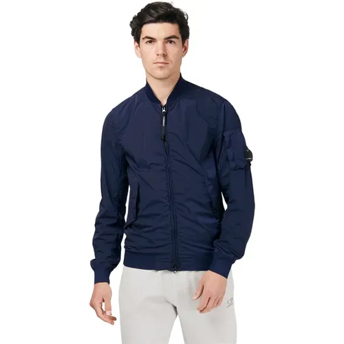 Water-Resistant Bomber Jacket with Iconic Lens , male, Sizes: M - C.P. Company - Modalova