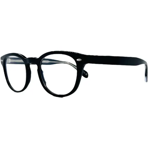 Handgefertigte quadratische Sonnenbrille - schwarz - Oliver Peoples - Modalova