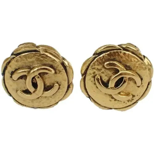 Pre-owned Metal earrings , female, Sizes: ONE SIZE - Chanel Vintage - Modalova