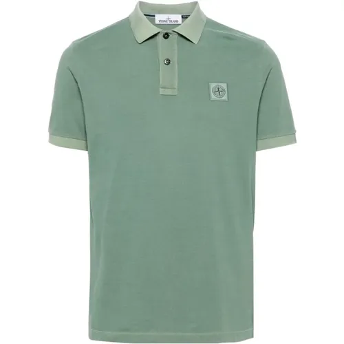 Klassisches Polo Shirt in Verschiedenen Farben , Herren, Größe: S - Stone Island - Modalova