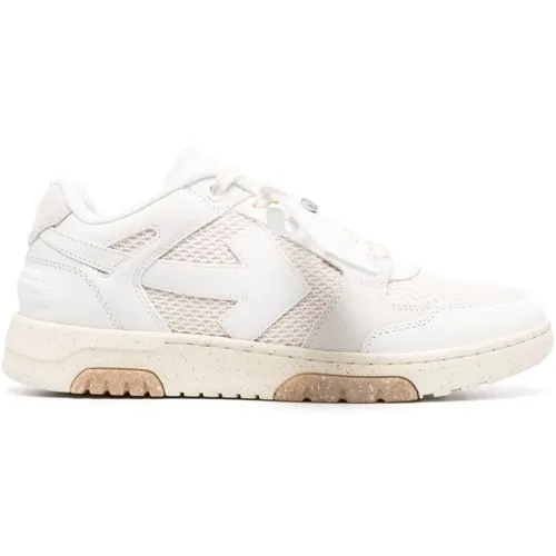 Off , Low Top Sneakers with Side Arrows and Zip-Tie Label , male, Sizes: 11 UK - Off White - Modalova