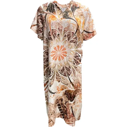 Modern Woman`s Abstract Print Dress , female, Sizes: 2XL - 2-Biz - Modalova