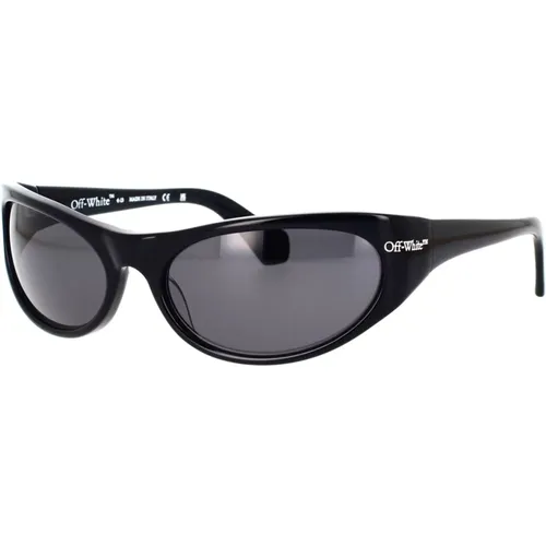 Unisex Napoli Sunglasses with Contemporary Design , unisex, Sizes: 61 MM - Off White - Modalova