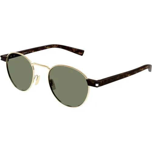 Klassische schwarze Sonnenbrille SL 707 , Herren, Größe: 49 MM - Saint Laurent - Modalova