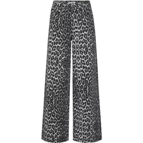 Leopard Print Jeans , female, Sizes: L, M - Co'Couture - Modalova