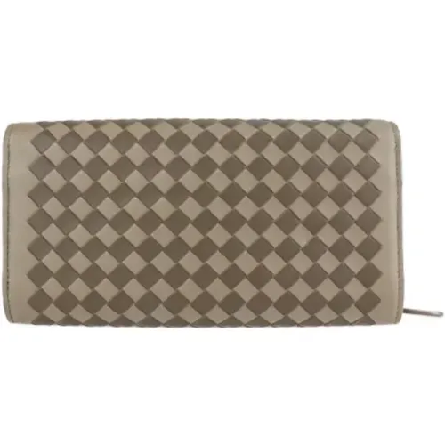 Pre-owned Leather wallets , female, Sizes: ONE SIZE - Bottega Veneta Vintage - Modalova