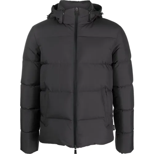 Grey Aw23 Mens Jackets Coats , male, Sizes: L - Herno - Modalova