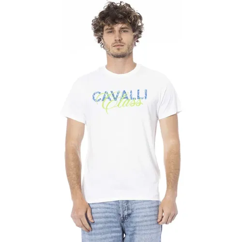 Kurzarm T-Shirt mit Logo-Print,T-Shirt mit Logo-Print - Cavalli Class - Modalova