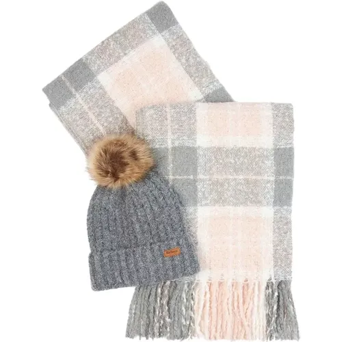 Tartan Hut und Schal Geschenkset - Barbour - Modalova