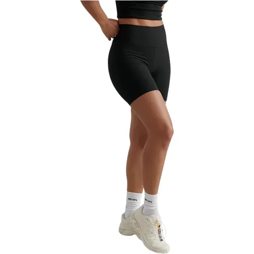 Gerippte Performance Biker Shorts , Damen, Größe: S - Aim'n - Modalova