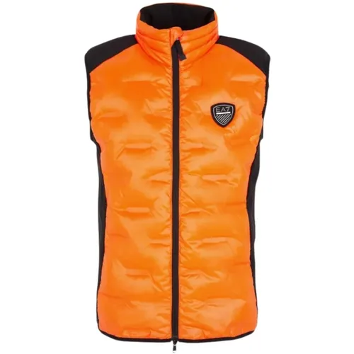 Breathable Water-Repellent Ski Vest , male, Sizes: M - Emporio Armani EA7 - Modalova