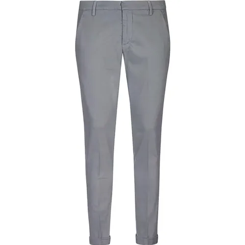 Schmale Chino Hose in Grau , Herren, Größe: W30 - Dondup - Modalova