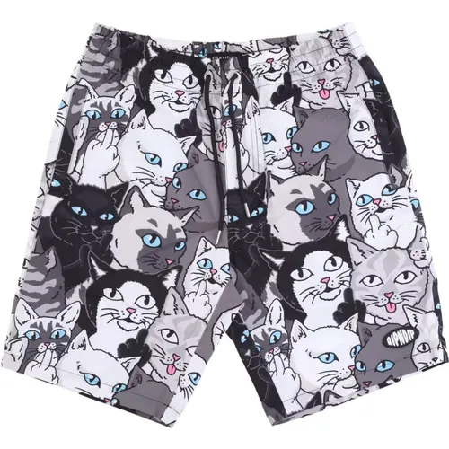 Black Family Tree Swim Shorts , male, Sizes: XS - Ripndip - Modalova