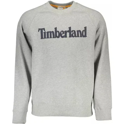 Grauer umweltfreundlicher Pullover mit Rundhalsausschnitt - Timberland - Modalova