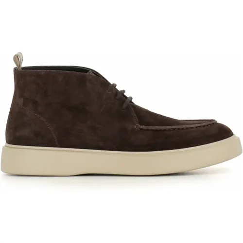 Dark Suede Chukka Boots , male, Sizes: 10 UK, 8 1/2 UK, 7 UK - Officine Creative - Modalova