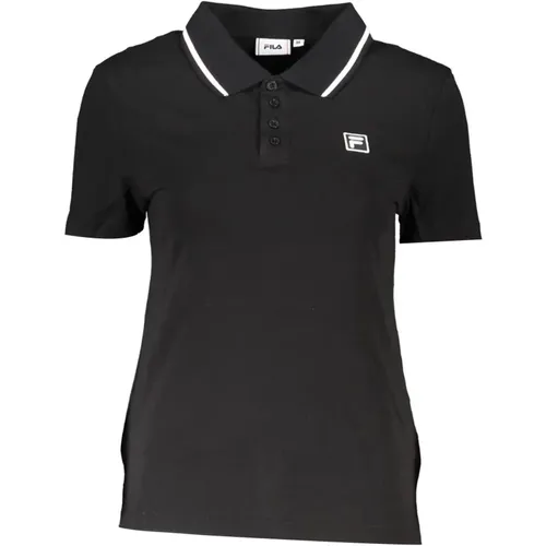 Kontrast-Polo mit Logo-Detail , Damen, Größe: S - Fila - Modalova