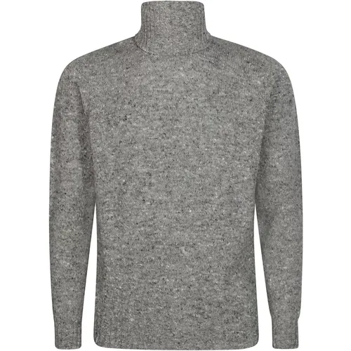 Cashmere Knit Sweater Dolcevita Style , male, Sizes: 2XL - Drumohr - Modalova
