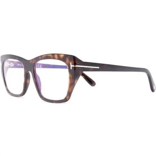 Braun/Havanna Optische Brille , Herren, Größe: 53 MM - Tom Ford - Modalova