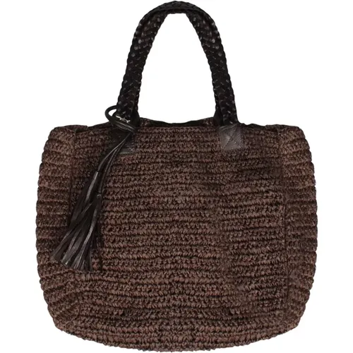 Medium Shopping Rafia BAG , female, Sizes: ONE SIZE - P.a.r.o.s.h. - Modalova