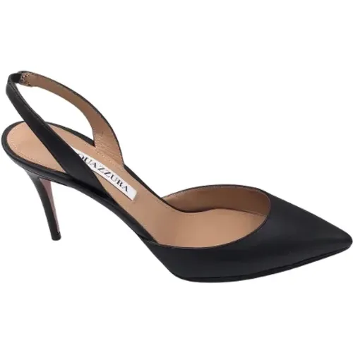 Pre-owned Leather heels , female, Sizes: 4 UK - Aquazzura Pre-owned - Modalova