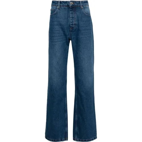 Denim Jeans with Signature Motif , male, Sizes: W31 - Ami Paris - Modalova
