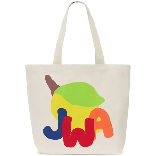 Multicolour logo-print tote bag , female, Sizes: ONE SIZE - JW Anderson - Modalova