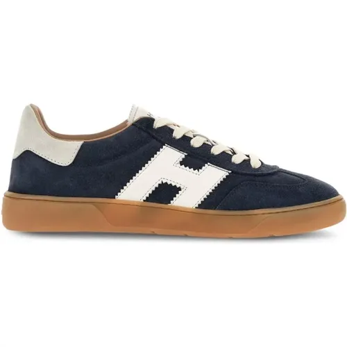 Coole Blaue Sneakers mit Logo Patch , Herren, Größe: 41 EU - Hogan - Modalova