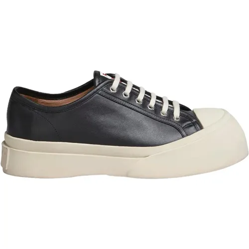 Nappa leather pablo lace-up sneaker , female, Sizes: 7 UK, 5 UK, 4 UK, 8 UK, 6 UK - Marni - Modalova