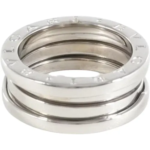 Pre-owned White Gold rings , female, Sizes: ONE SIZE - Bvlgari Vintage - Modalova