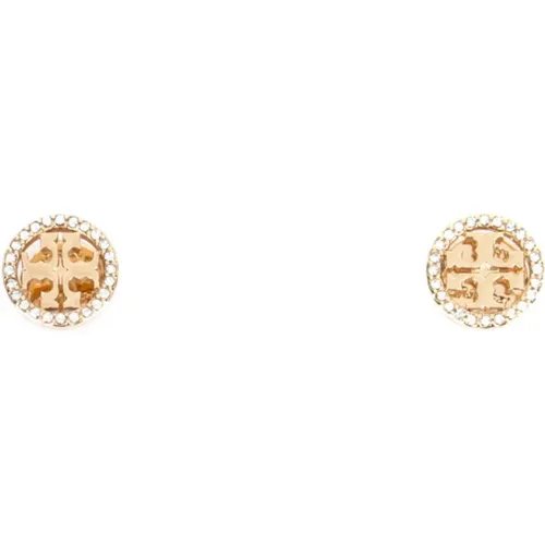 Goldene Kristall Metall Ohrringe - TORY BURCH - Modalova