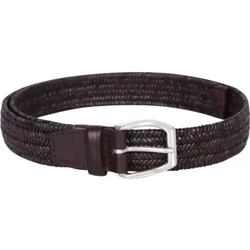 Leather belt by , male, Sizes: 115 CM, 105 CM - Orciani - Modalova