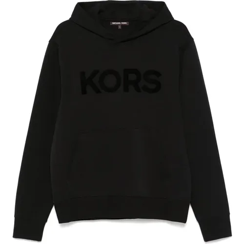 Logo Kapuzenpullover in Schwarz , Herren, Größe: 2XL - Michael Kors - Modalova