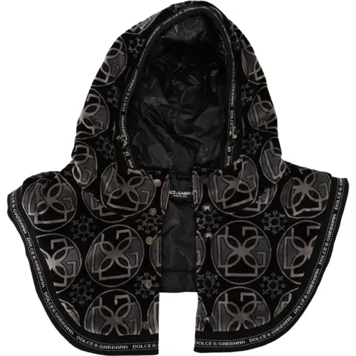 Schwarzes Logo Kopfband Baumwollmütze , Herren, Größe: ONE Size - Dolce & Gabbana - Modalova