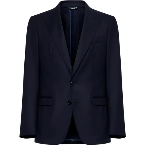 Elegant Men's Wool Blazer , male, Sizes: M, 3XL, XL, L, 2XL - Dolce & Gabbana - Modalova